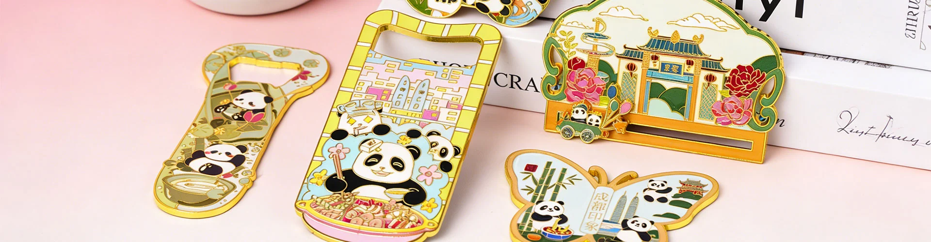 Metalowy magnes na lodówkę