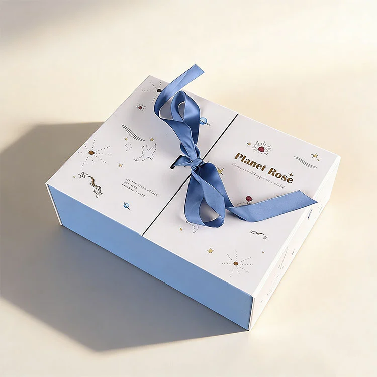 Składane pudełko do pakowania z podwójnym otwarciem